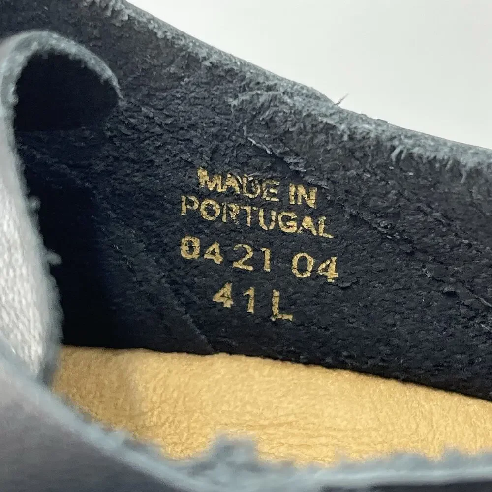 Birkenstock Gary Leather Shoes EU 41 Mens 8-8.5 Women 10-10.5 Vintage Wood Black